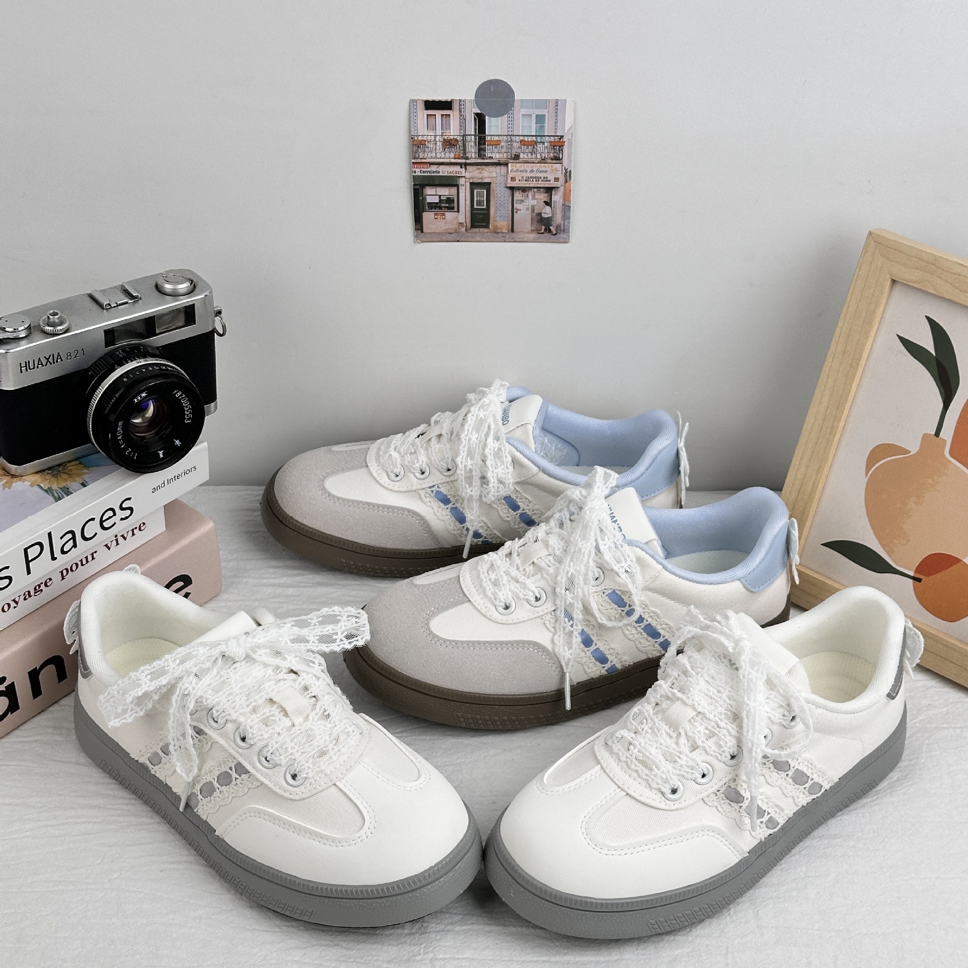 Zapatillas de plataforma con lazo de onda lejana para mujer 2025 nuevos zapatos de mujer de verano de estilo caliente