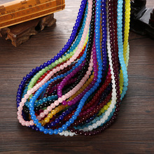 仿玉玻璃珠环保不褪色发簪材料烤漆珠子批发diy手链串珠配件饰品