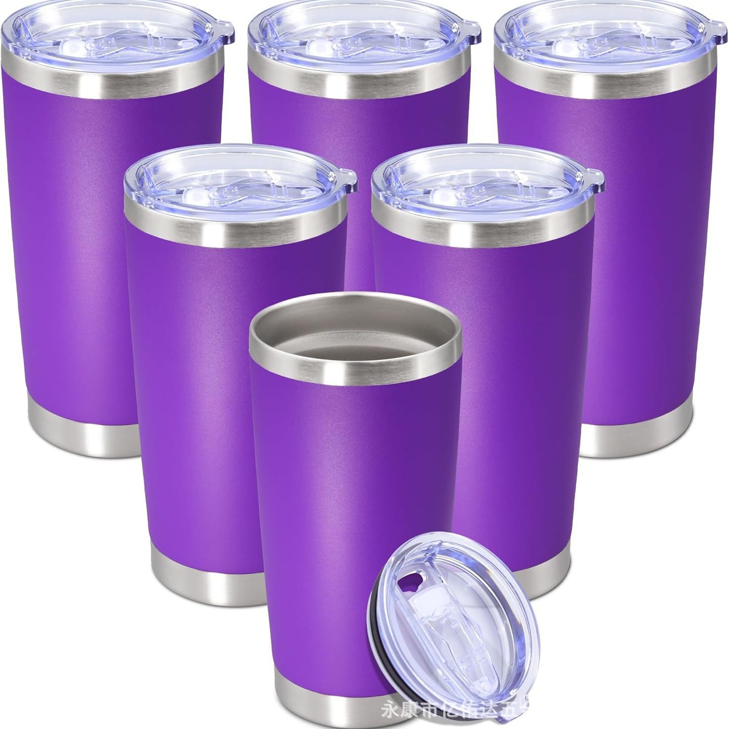 Ventas transfronterizas calientes 304 taza de aislamiento térmico de acero inoxidable de doble vacío de 20oz taza de aislamiento térmico portátil de automóviles de hielo
