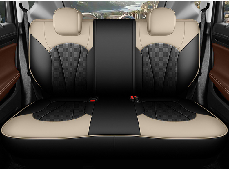 Factory Direct Sales of Perforated Leather Wear-Resistant Car Seat Cushions and Full-Coverage Special Car Seat Covers for the Verano
