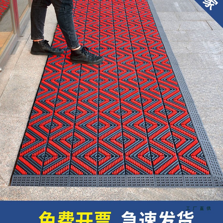 门口防滑地垫酒店门外防尘地毯商用户外定 制入户门垫室外进门脚