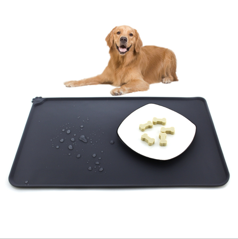 Factory direct silicone pet mat cat and dog pet placemat waterproof non-slip heat insulation mat bite resistant easy to clean car mat