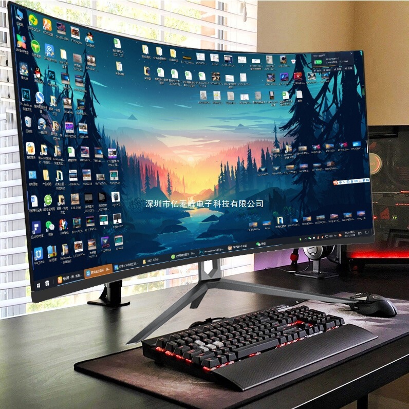 32inch Curved Lcd 34-Inch Monitor Computer 27-Inch Large Screen 144Hz Gaming 165 Hd 2K Ultra-Wide Screen 24
