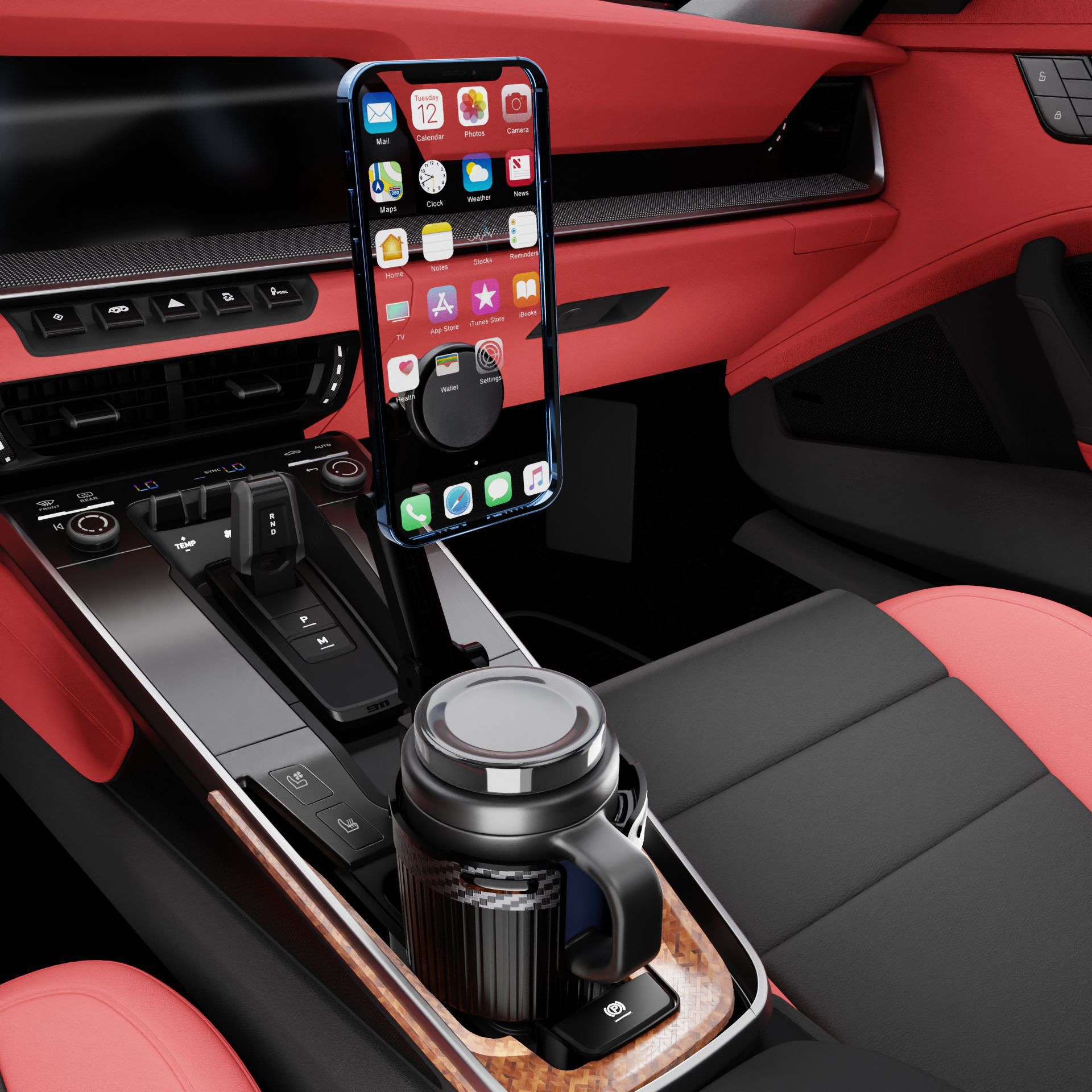 Portavasos para automóvil Portavasos para teléfono móvil Portavasos para agua para automóvil multifunción dos en uno Soporte para teléfono móvil para automóvil Soporte para bebidas para automóvil