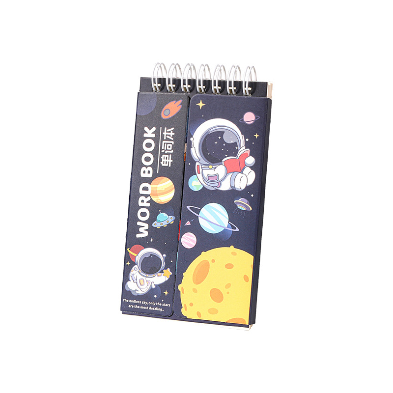 Libro de palabras en inglés Bolsillo Libro de notas portátil para estudiantes creativos Libro de memoria de palabras portátil Libro de registro de subbobina