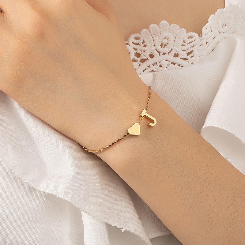 26 Letter DIY Bracelets for Women, Non-Fading Love Bracelets, Wholesale Niche Personalized Stainless Steel Name Bracelets Wholesale 26 Letter DIY Bracelets for Women, Non-Fading Love Bracelets, Wholesale Niche Personalized Stainless Steel Name Bracelets Wholesale