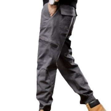 (Cross-border trading), elastic demi-season travel trousers for leisure, with embroidery, loose fit