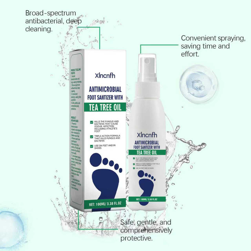 跨境专供ANTIMICROBIAL FOOT SANTIZER WITH外用滋润草本清凉养护|undefined