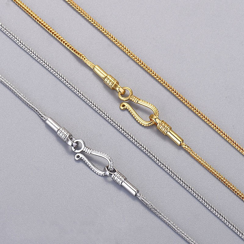 Yanyu's New Dzi Bead Necklace, Similar to the Original, Versatile Chain for Men, Clavicle Chain, Beaded Needle-Style DIY Bead Threading, Amber