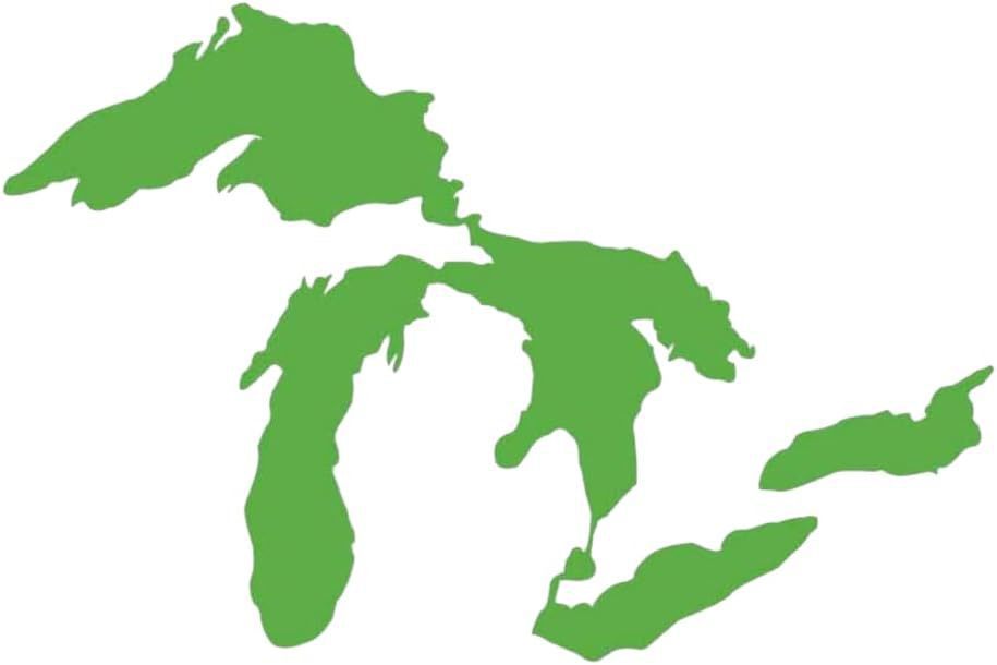 Amazon Grandes Lagos pegatinas auto Michigan pegatinas vinilo de alta calidad pegatinas blancas impermeables image 9
