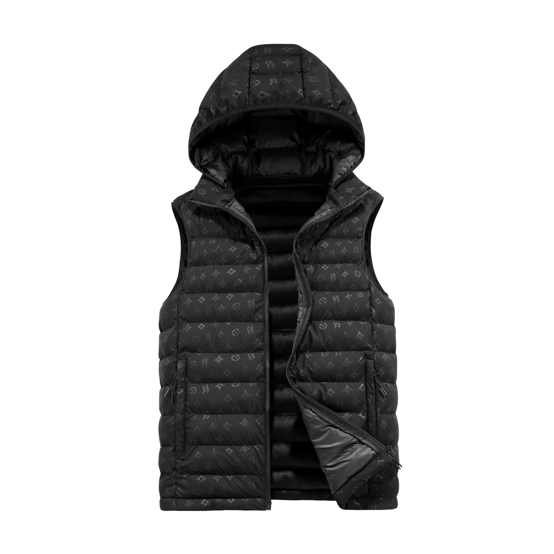 2025 chaleco de algodón de costillas otoño y invierno caliente grafeno sin mangas palpitación clip de algodón comercio exterior transfronterizo al por mayor