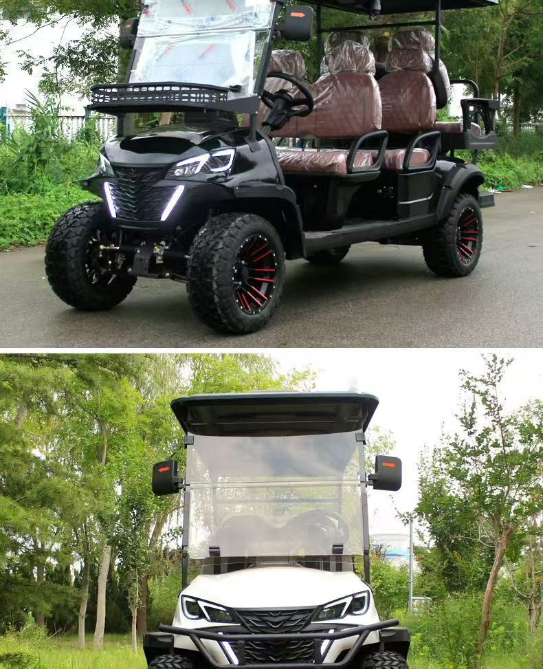 New Electric Golf Cart for Tourist Areas, Residential Communities, and Parks, 2-8 Seat Mobility Vehicle