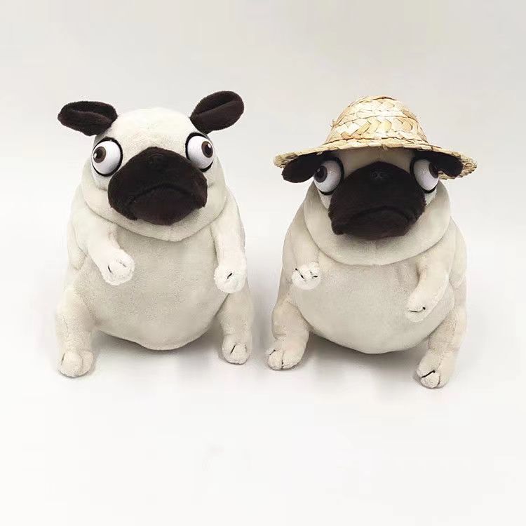 List Funny Ugly Cute Eight-Brother Dog Chubby Sand Carving Paparazzi Plush Toy Fabric Doll Eight-Brother Dog Doll Gift