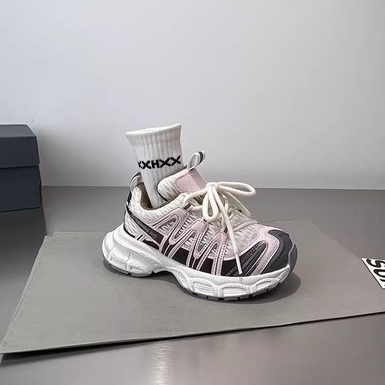 New Korean-Style Children's Sneakers for Girls, Stylish Retro Shoes for Boys, Non-Slip Versatile Dad Shoes Y-9