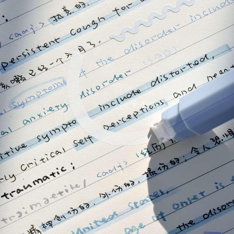 双头笔形修正带点点胶二合一体  学生儿童手工用透明高颜值改正带|undefined