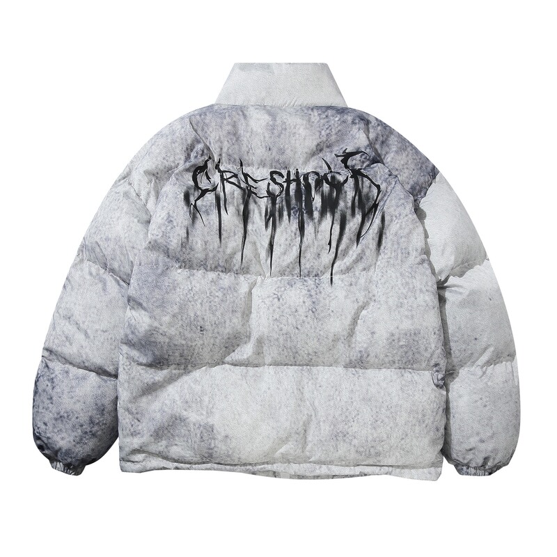 Zongchi clothing club Tide brand 2022 autumn and winter new men's and women's couples American-style fried street oversiz hand plug cotton cotton-padded clothes