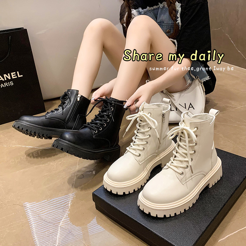 British style Martin boots for women 2025 new fashion slim single…