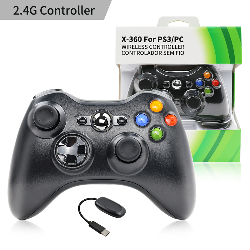 Venta caliente transfronteriza PARA XBOX360 2,4g neutral GamePad inalámbrico con receptor de una sola pieza de entrega