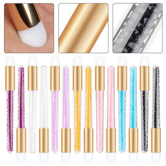Wholesale nose brush with drill, mousse nasal brush, diamond eyelash cleaning tool, beauty makeup brush