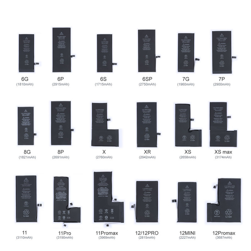 Brand New Standard Capacity Neutral No-Brand Foreign Order Suitable for Apple iPhone Phone Batteries Mixed Batch