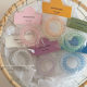 A Pair of Clear Color Matching Telephone Line Hair Ring Hair Rope Fashion Simple Hair Rubber Band Hair Accessories New