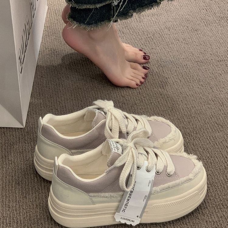 Zhao Lu Si estilo campus con zapatos de lona nicho muffin 2024 nuevos zapatos de skate casuales