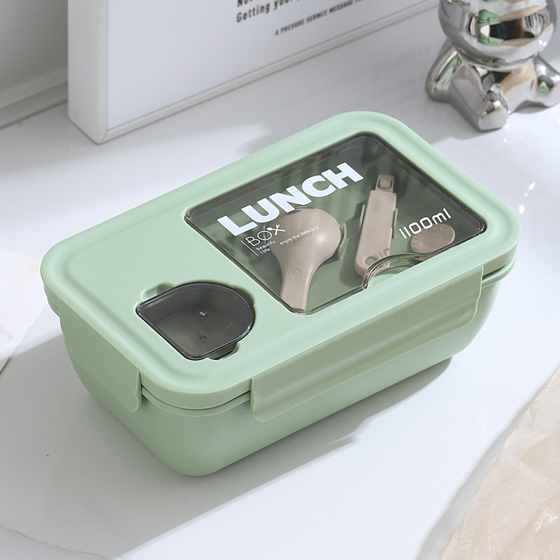 Juego de loncheras portátiles para estudiantes de paja de trigo de estilo japonés