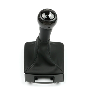 Cab and accessories — shift cover - genuine-leather-cover-carbon-fiber-gear-shift-knob-white