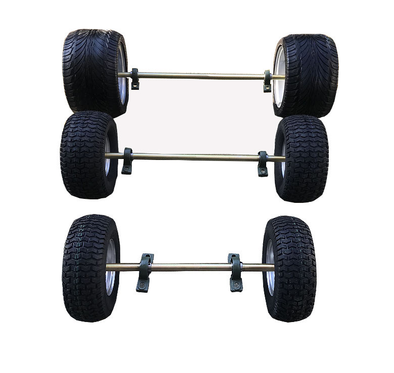 Modified four-wheel motorcycle accessories, go-kart rear axle, DIY trailer, hitch, trailer rear suspension with tires