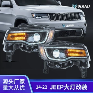 Jeep Grand Cherokee 14-22 üçün axınlı LED fənər quraşdırması