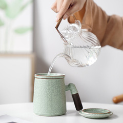 Ruyao Mark Cup Ceramic Filter Three-Piece Set Personal Cup Water Cup Tea Separation Office Cup Ceramic Gift