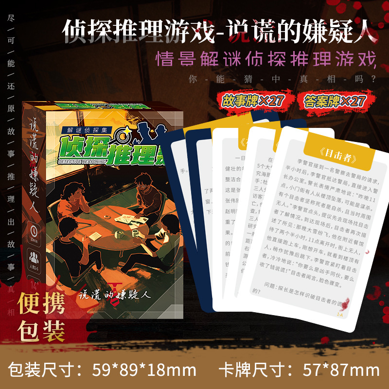 【미리 게임】 거짓말을 하는 용의자