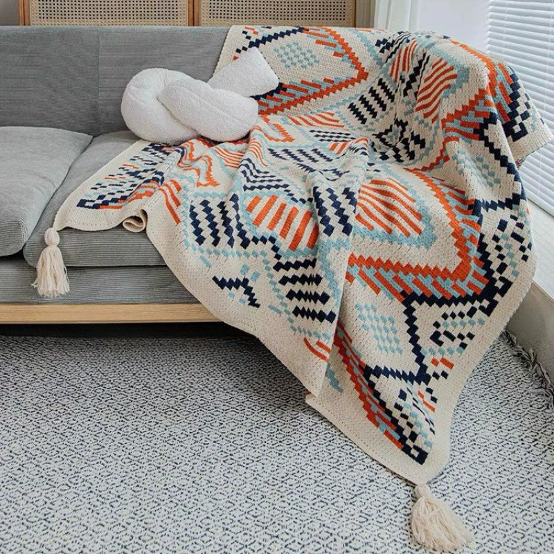 Скандинавский стиль офисный кондиционер плед вязаный плед для ног покрытие плед для всего тела шарф общежитие сон маленький плед супер стиль