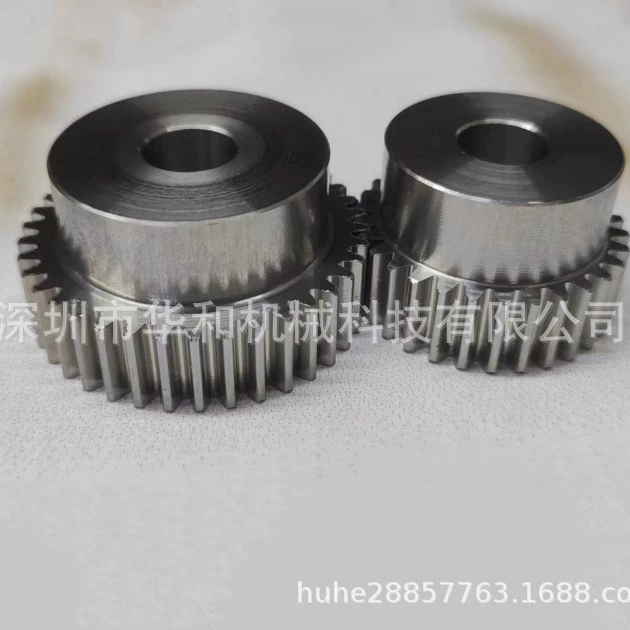 Прямые продажи с фабрики, 1 форма, 42/45/48/50/52/58 зубьев, внутреннее отверстие 10, ступенчатая прямая шестерня из нержавеющей стали