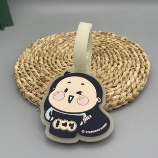 Cartoon Pvc Epoxy Luggage Tag Bag Pendant Creative Card Cover Travel Luggage Backpack Tag Customized with Pictures