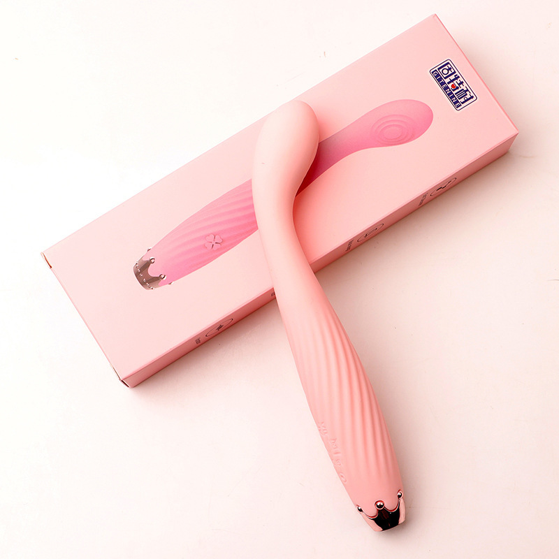 G-Spot Stimulation Pen Vibrator, Silicone Curved Tip, Button Control, Pink — detail image 20