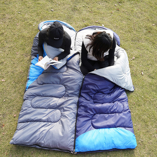 Adult outdoor sleeping bag, camping sleeping bag, travel and camping sleeping bag, single and double, anti-dirty winter sleeping bag