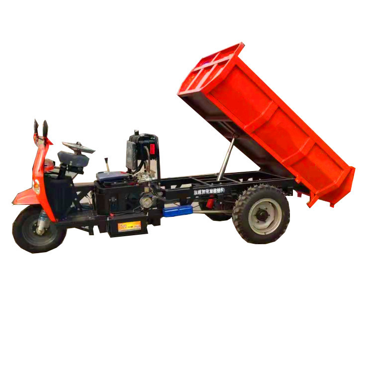 建筑工程自卸三轮车 养殖场电动柴油自卸车 工地拉货自卸翻斗车