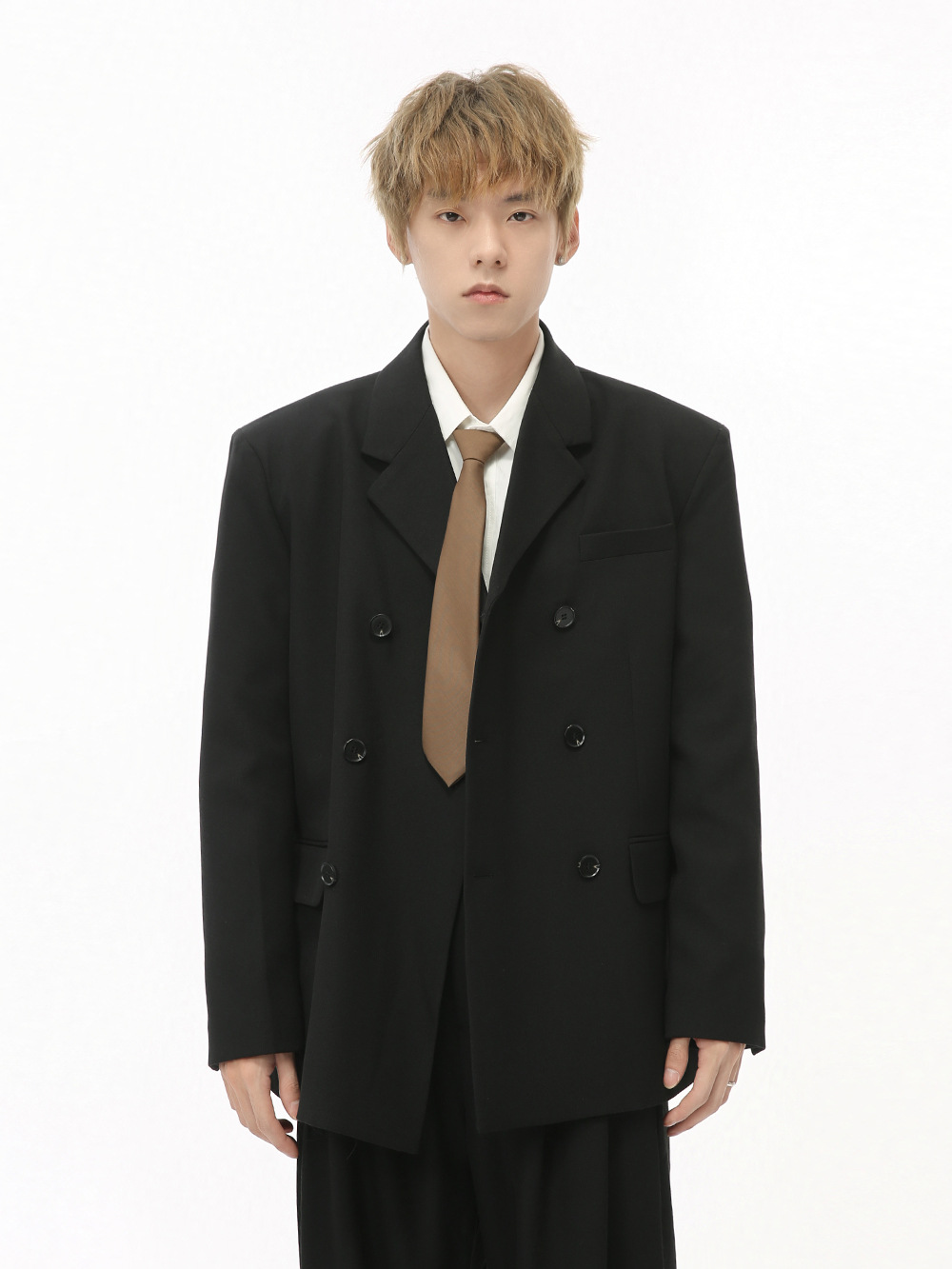 MTLCLOTHES Hombres| 2024 otoño nuevos productos coreanos Meirard alta sensación traje casual suelto