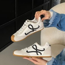 莞货内增高休闲阿甘鞋新款真皮厚底松糕鞋女丑萌德训老爹鞋情侣款