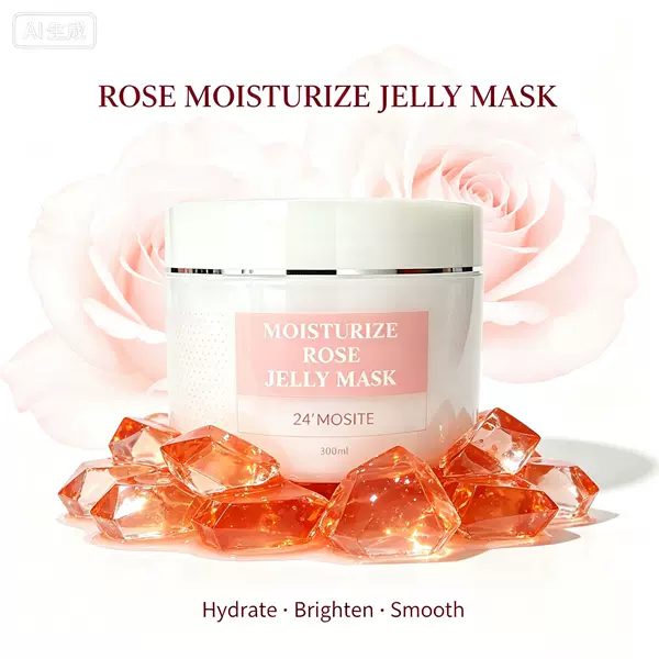 ROSE MOISTURIZEJELLY MASK rose jelly mask brightens skin tone and fades acne marks cross-border in stock