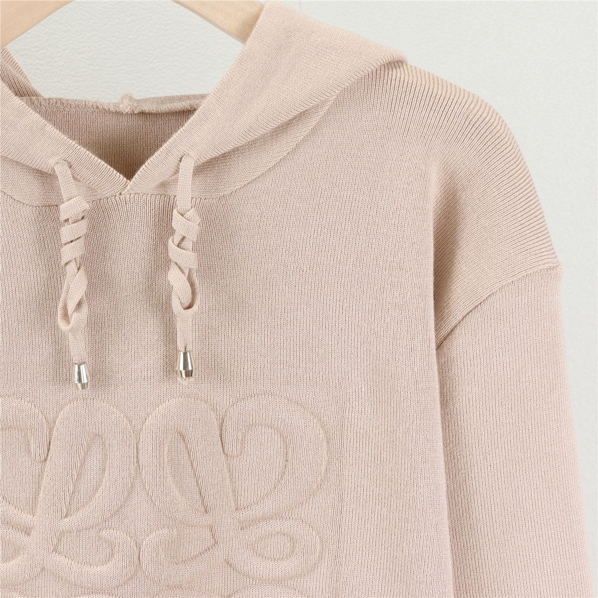 Suit Western Casual Russian Hooded Cored Yarn Sweater Wide Leg Pants Knitted Two Piece