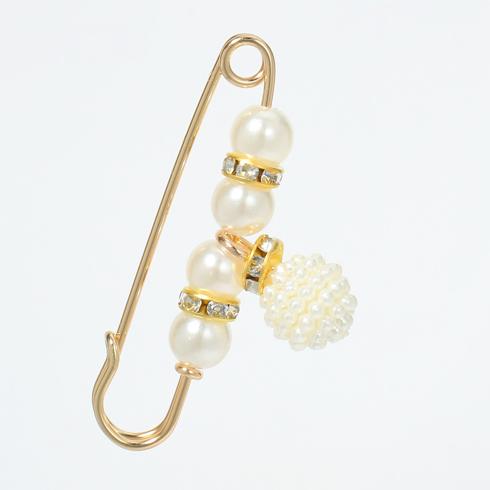 Simple Geometric Pearl Alloy Pin display picture 4