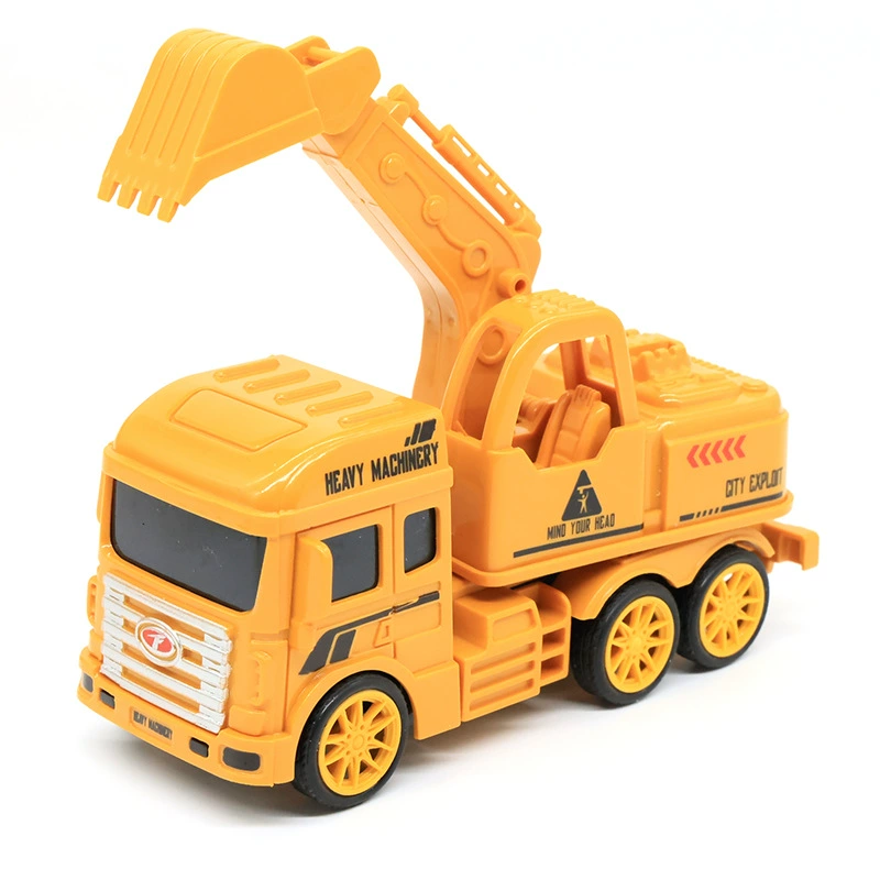 Children's excavator for boys, toy car, mixing stick, garbage can, car model, tipping bucket