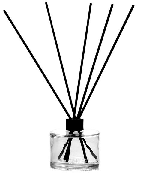 Botella de aromaterapia botella de aromaterapia de vidrio 100mL botella de aromaterapia sin fuego botella de aromaterapia redonda engrosada botella de perfume con tapa de botella de aceite esencial