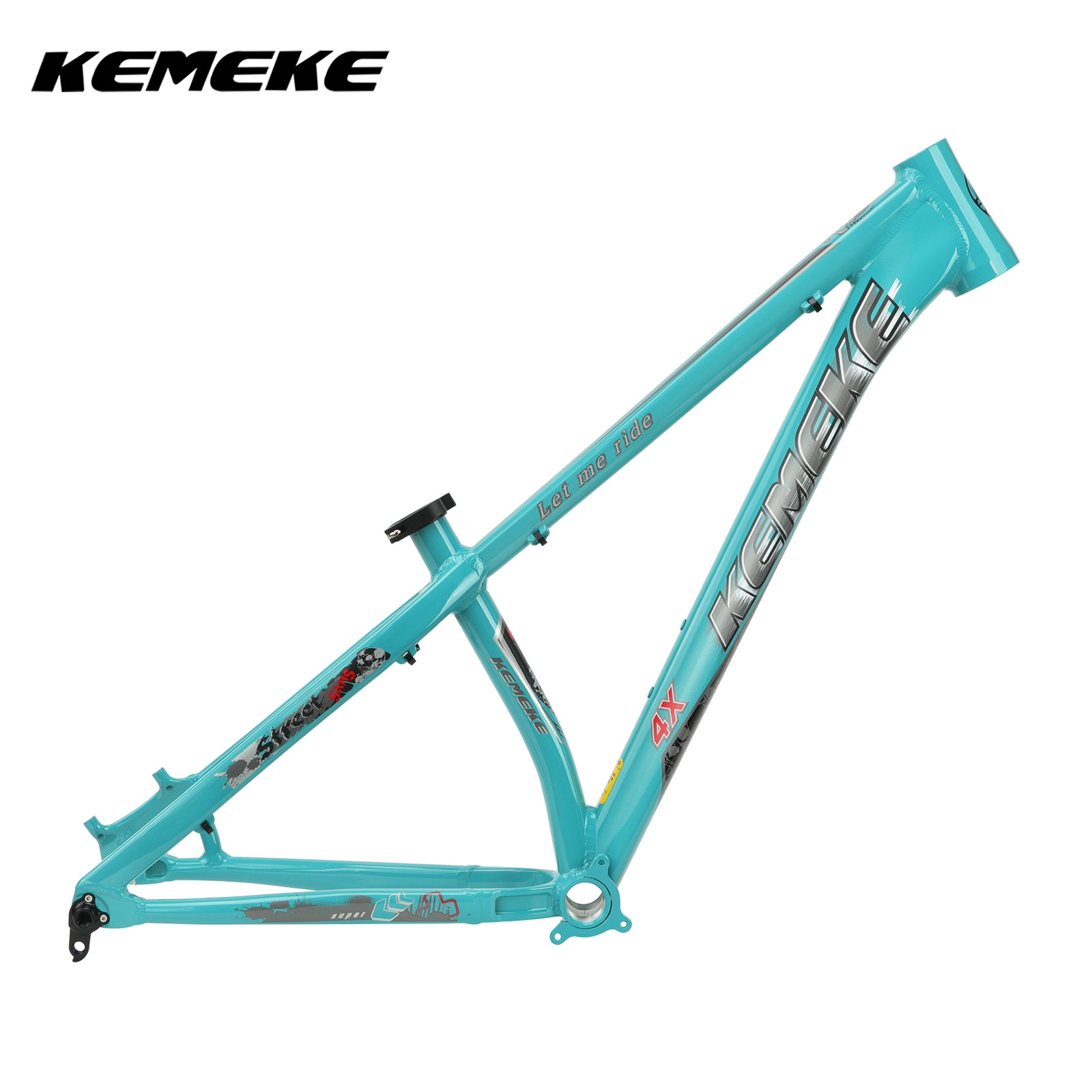 Marco de pendiente de tierra KEMEKE 26/27.5 pulgadas de cola dura 4X paquete volador todoterreno AM bicicleta de montaña BOOST marco de freno de disco de eje de barril