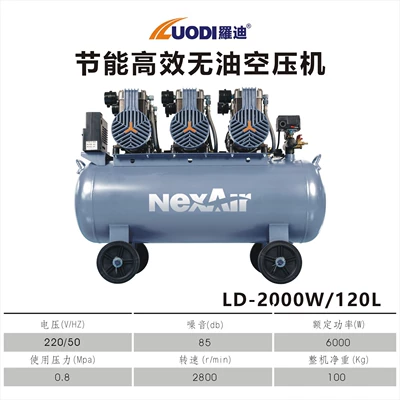 Quiet, Oil-Free, Large Industrial Model: Hava kompressorları - ldyb-1580-120l