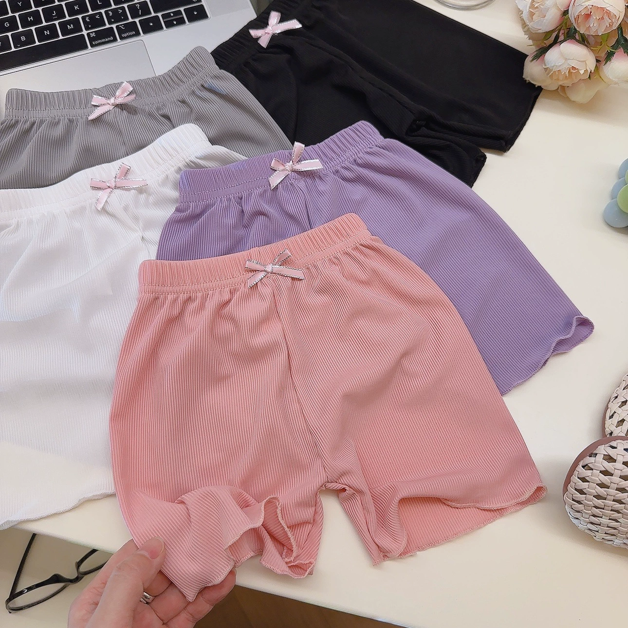 Летние шелковые тонкие детские comfortable trousers, loose straight fit