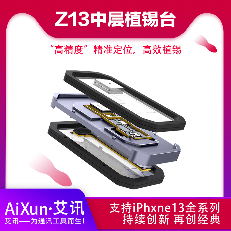 艾讯z13中层植锡台适用13 13Pro max全系列主板双面植锡精准定位