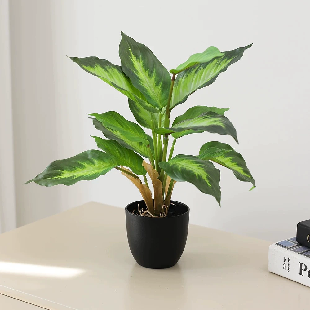 Моделирование вечнозеленых зеленых листьев растений аксессуары для цветочной композиции скандинавский букет в помещении дома Свадебные украшения растение бонсай